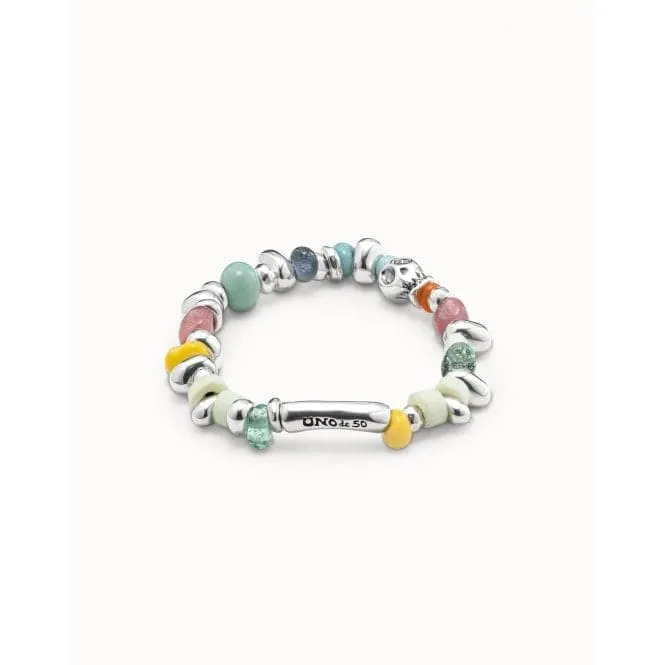 Jewel Multicolor Crystal Artisan Glass Bracelet