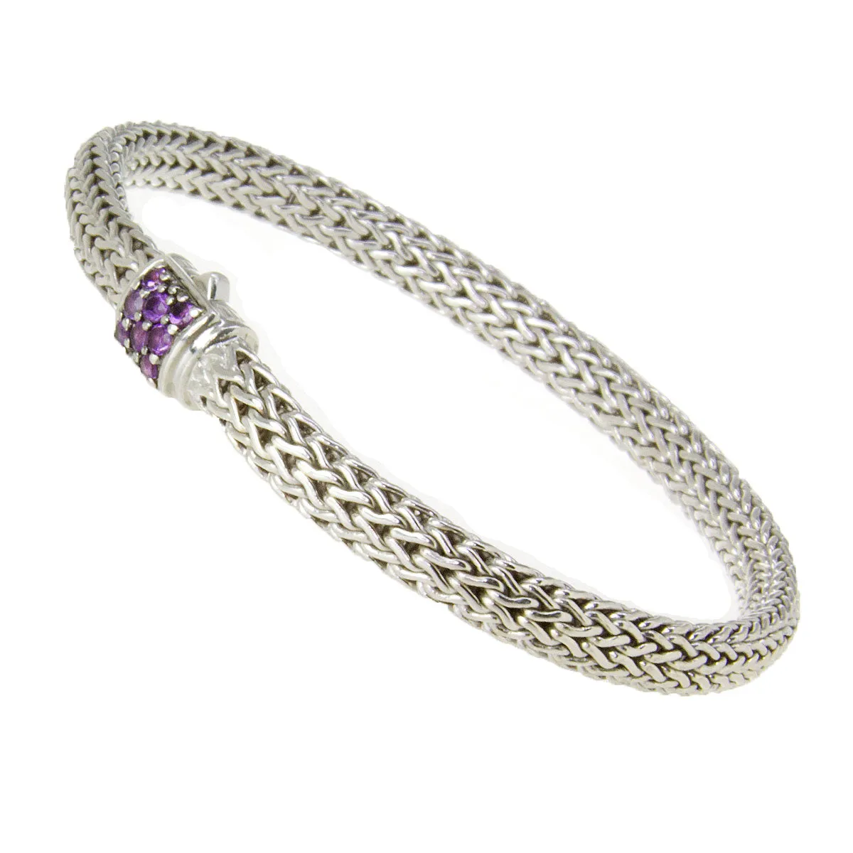 John Hardy Classic Chain Bracelet with Amethyst