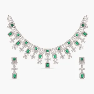 Jvalant Delicate CZ Necklace Set