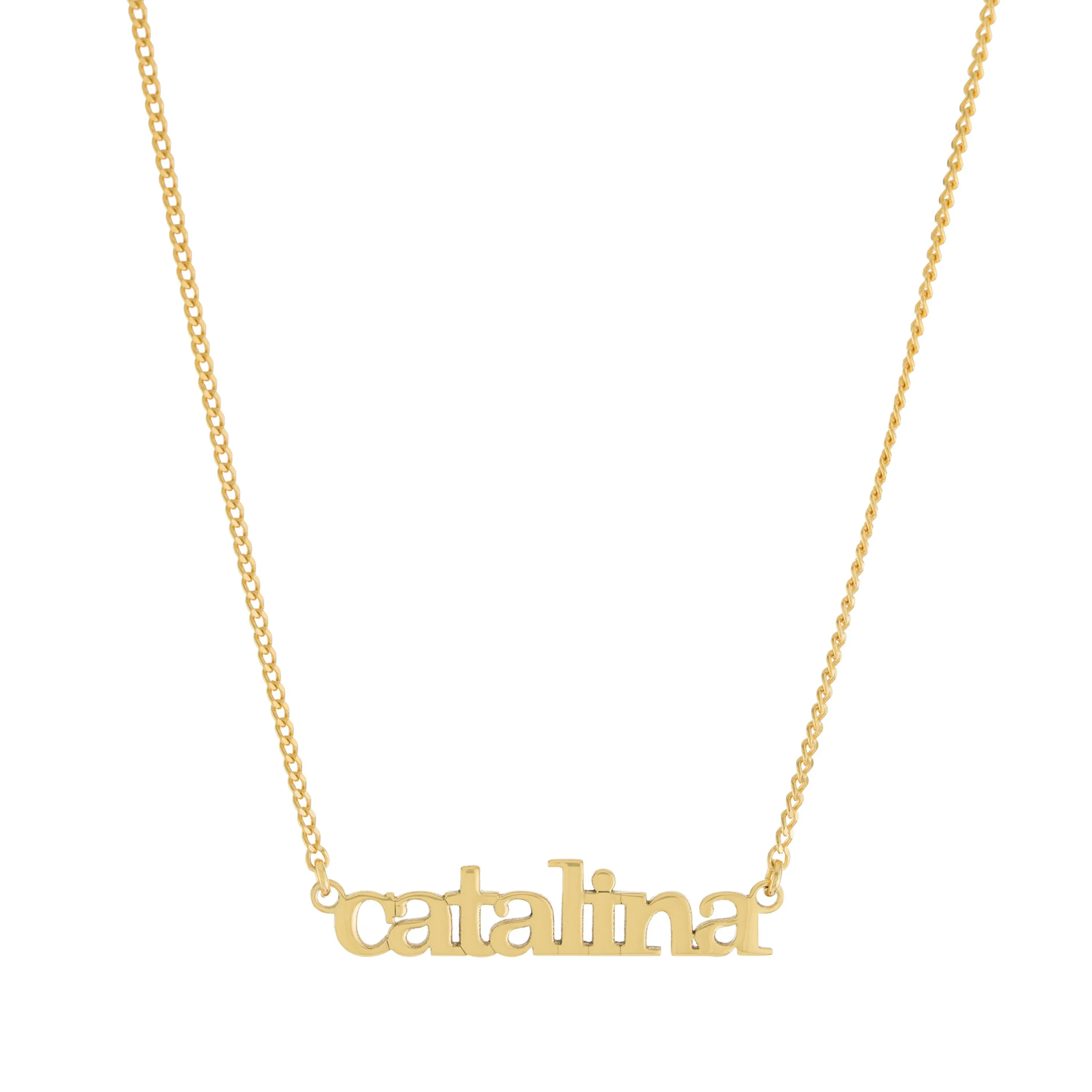 Lowercase Nameplate Necklace