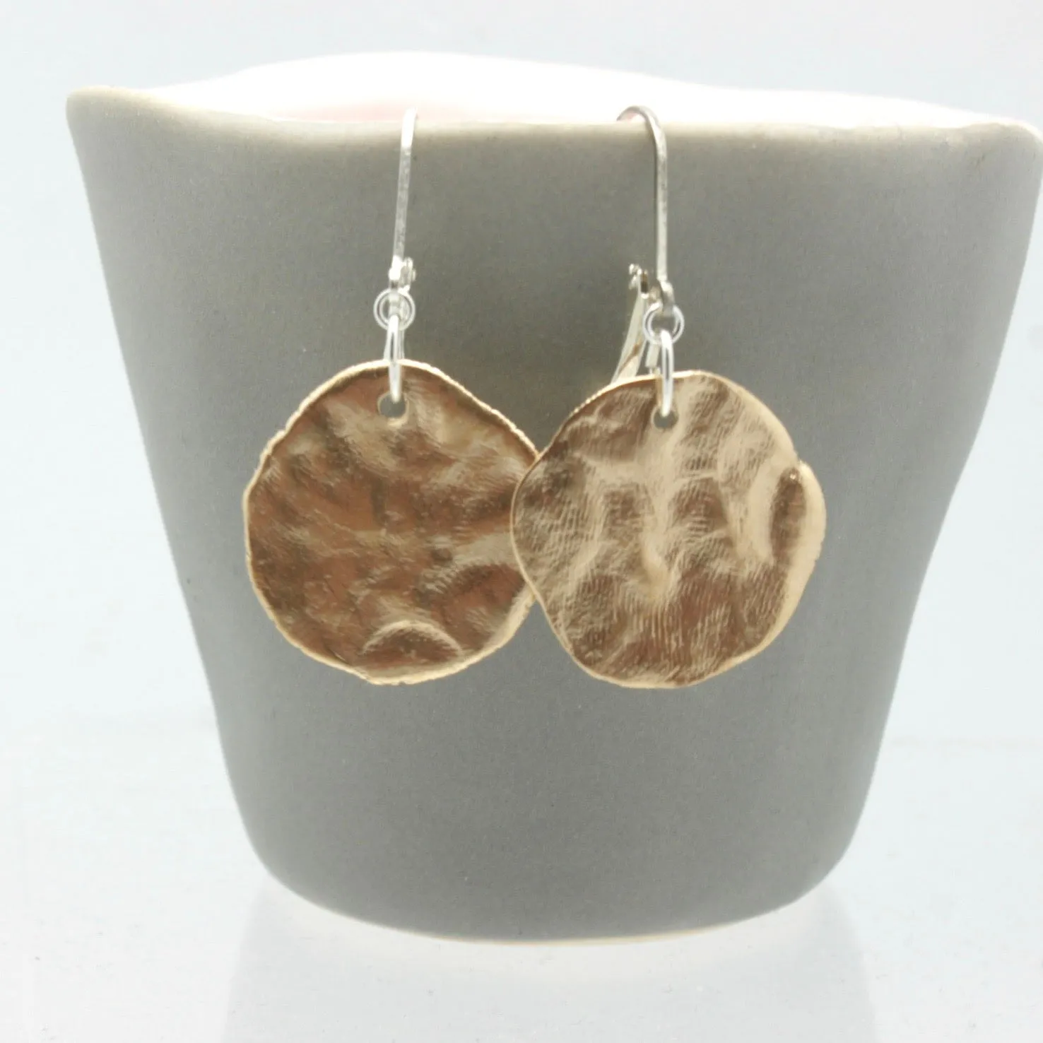 Molten Collection:  Bronze Molten Earrings