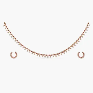 Narmeen Delicate CZ Necklace Set