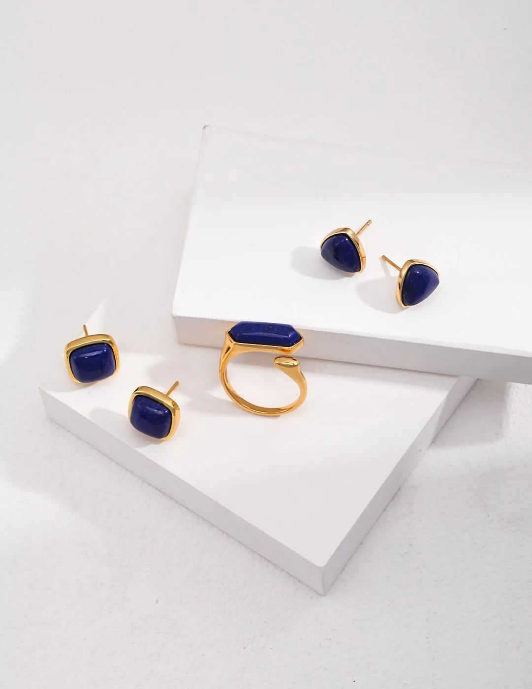 Natural Lapis Lazuli Open Ring