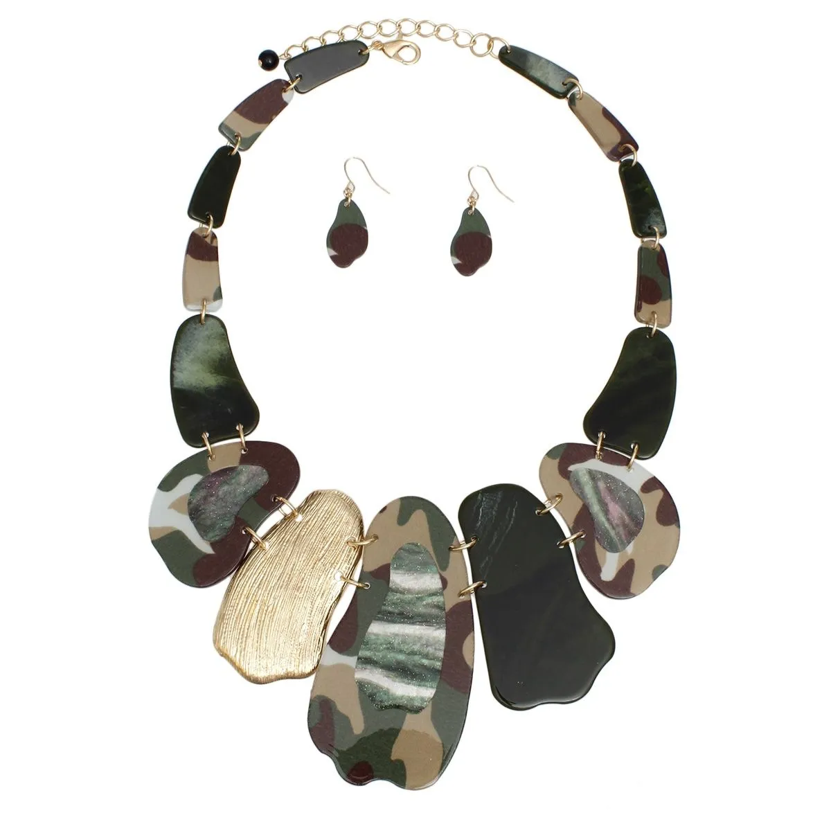 Necklace Set: Bold Green Chic for Any Occasion