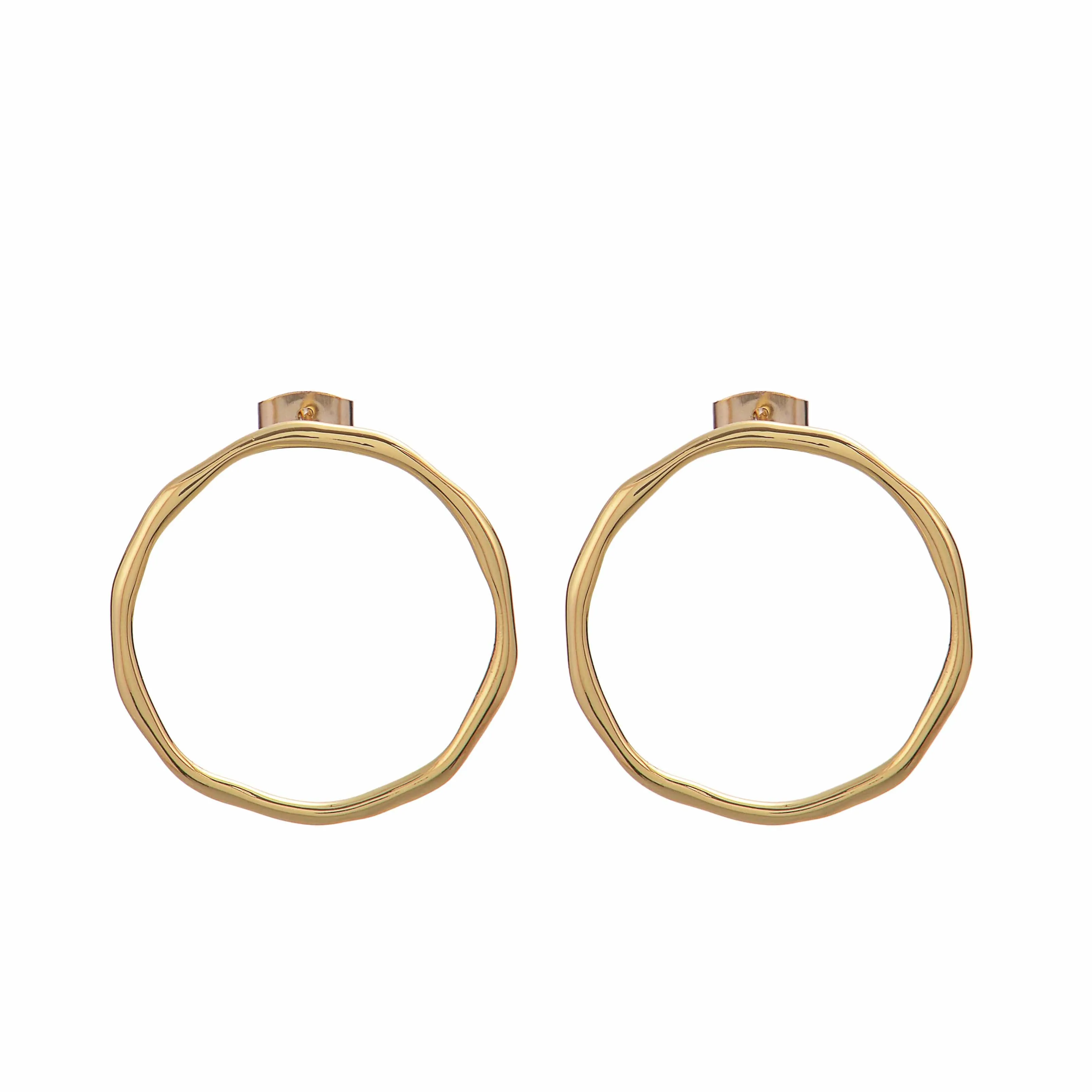 Onyx Circle Hoops