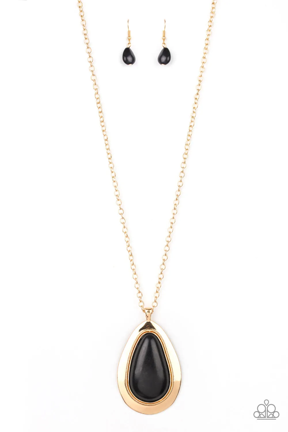 PAPARAZZI  BADLAND To The Bone - Gold Necklace