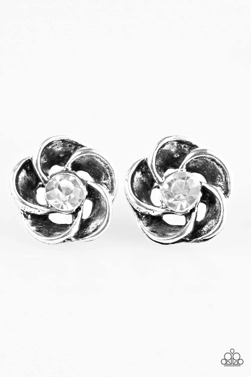 Paparazzi Earring ~ GARDENIA Variety - White