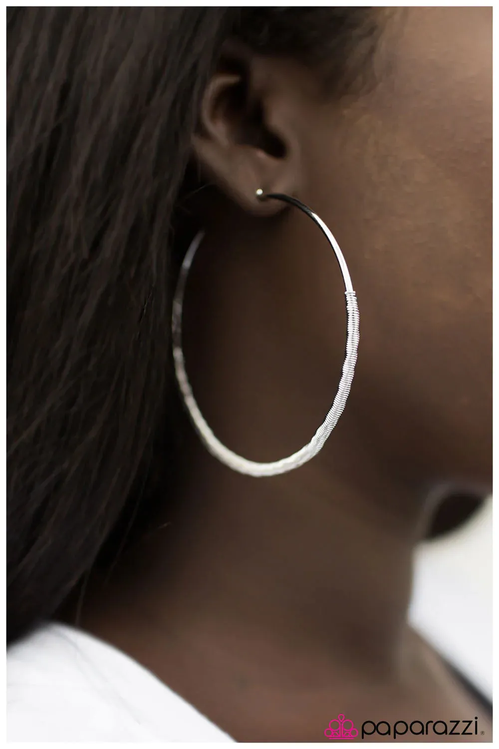 Paparazzi Earring ~ SHIMMER Takes All! - Silver