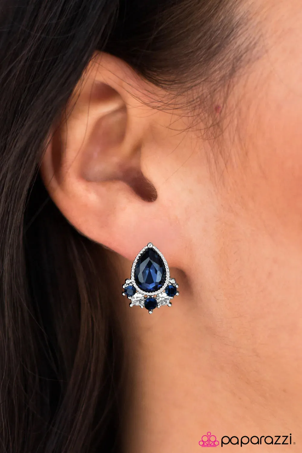 Paparazzi Earring ~ Wistful Elegance  - Blue