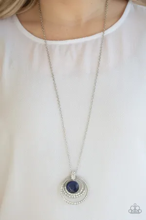 Paparazzi Necklace ~ A Diamond A Day - Blue