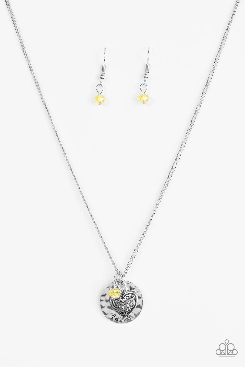 Paparazzi Necklace ~ A Show Of Good Faith - Yellow