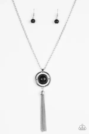 Paparazzi Necklace ~ Always Front and Center - Black