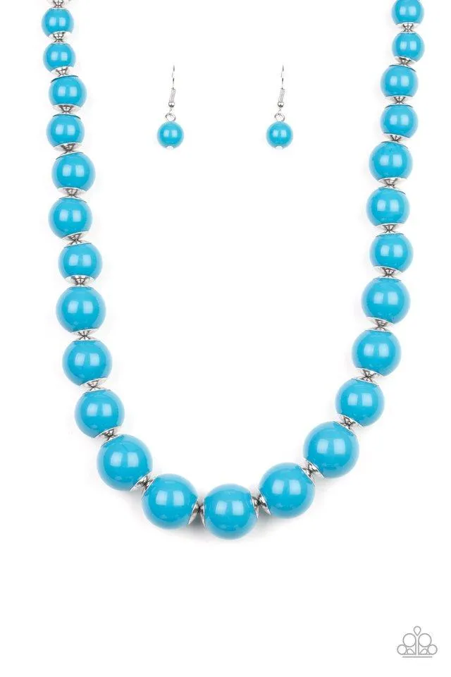 Paparazzi Necklace ~ Everyday Eye Candy - Blue