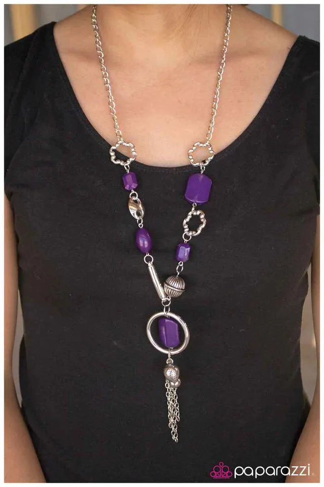 Paparazzi Necklace ~ Purple Prose - Purple