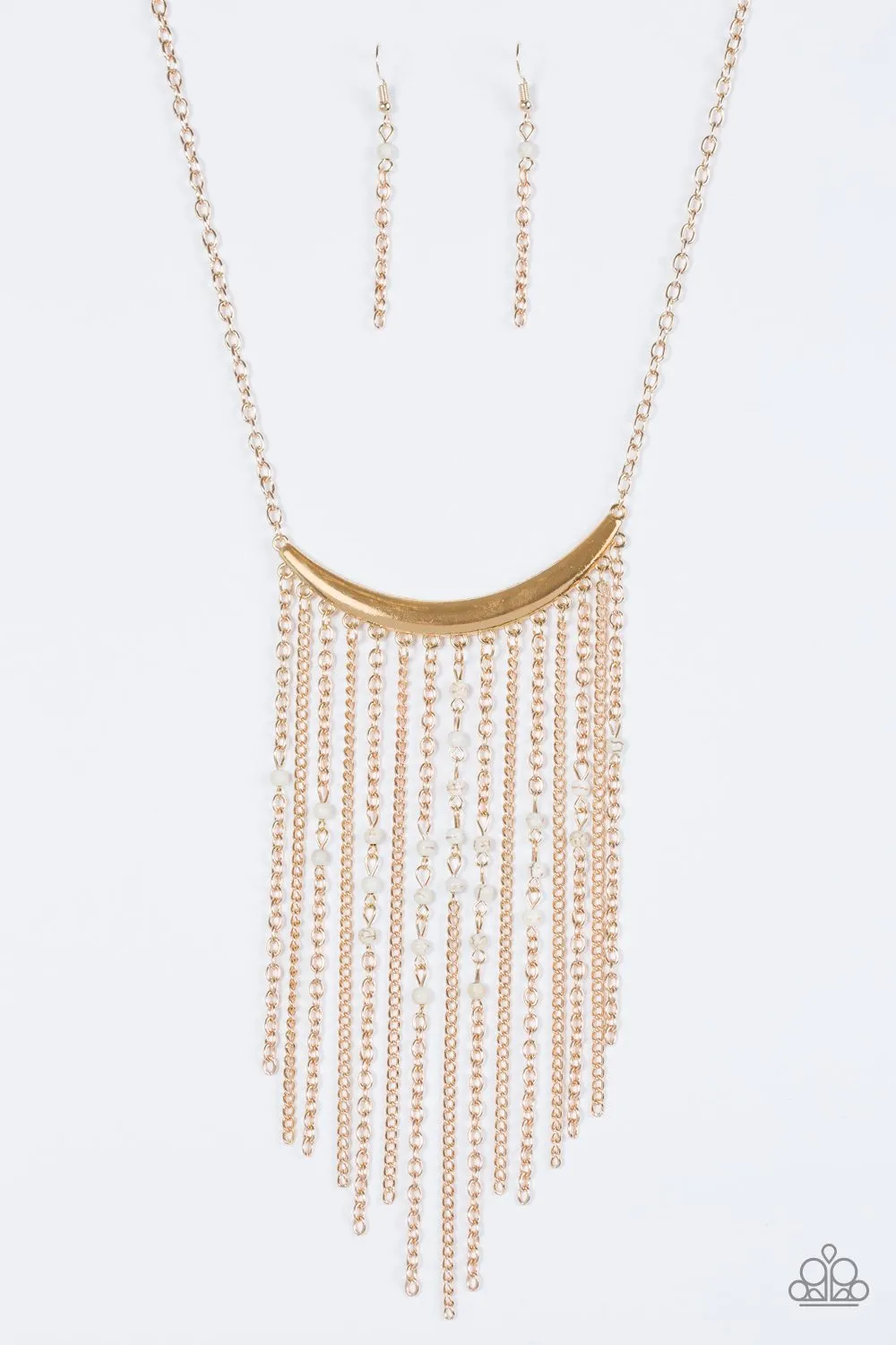 Paparazzi Necklace ~ Runaway Rumba - Gold