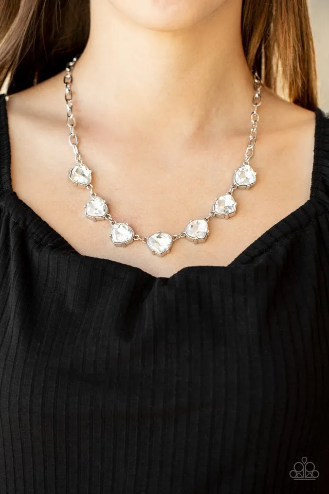 Paparazzi Necklace ~ Star Quality Sparkle - White