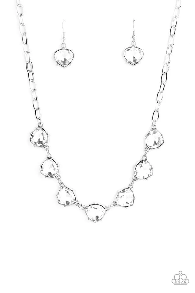 Paparazzi Necklace ~ Star Quality Sparkle - White