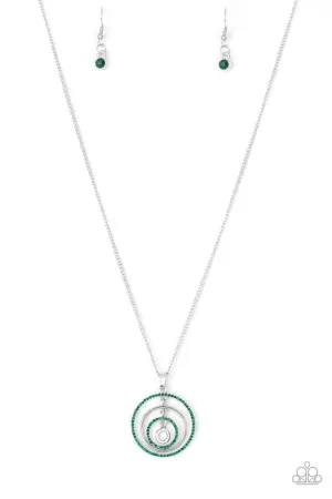 Paparazzi Necklace ~ Upper East Side - Green