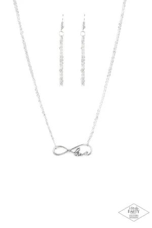 Paparazzi Necklace ~ We Found Love - Silver