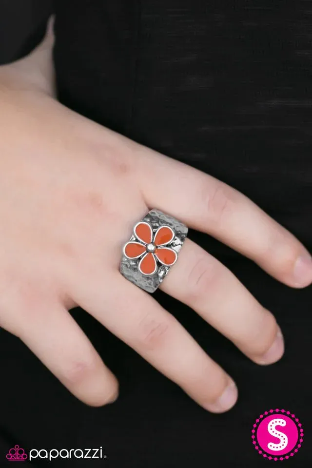 Paparazzi Ring ~ Flower Patrol - Orange