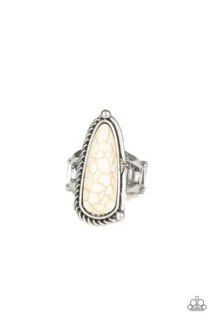 Paparazzi Ring ~ Pioneer Plains - White