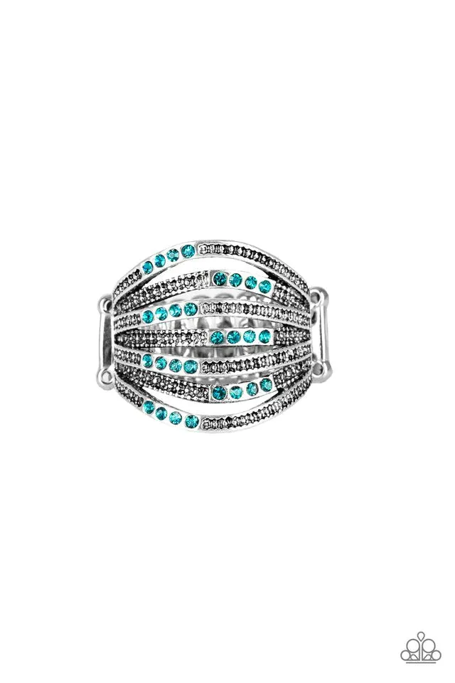 Paparazzi Ring ~ Securing My Finances - Blue