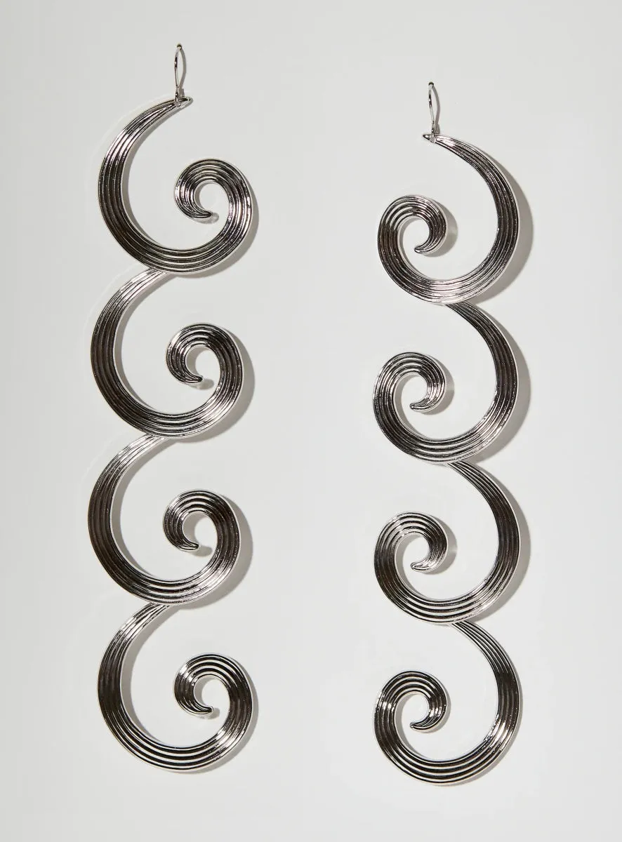 Par Ici Curly Earrings - Gold or Silver (Online Exclusive)