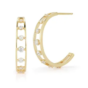 'Paris' Open Hoop Earrings