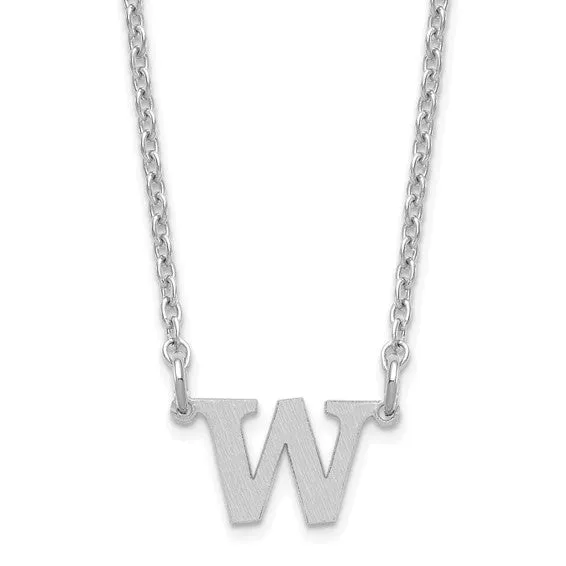 Personalized Brushed Finish Letter Dangle Necklaces - Up to 8 Letters