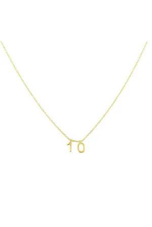 Personalized Number Necklace