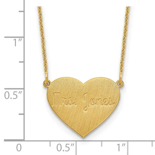 Personalized Station 3 Heart Necklace