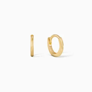 Plain Gold Huggie Earrings