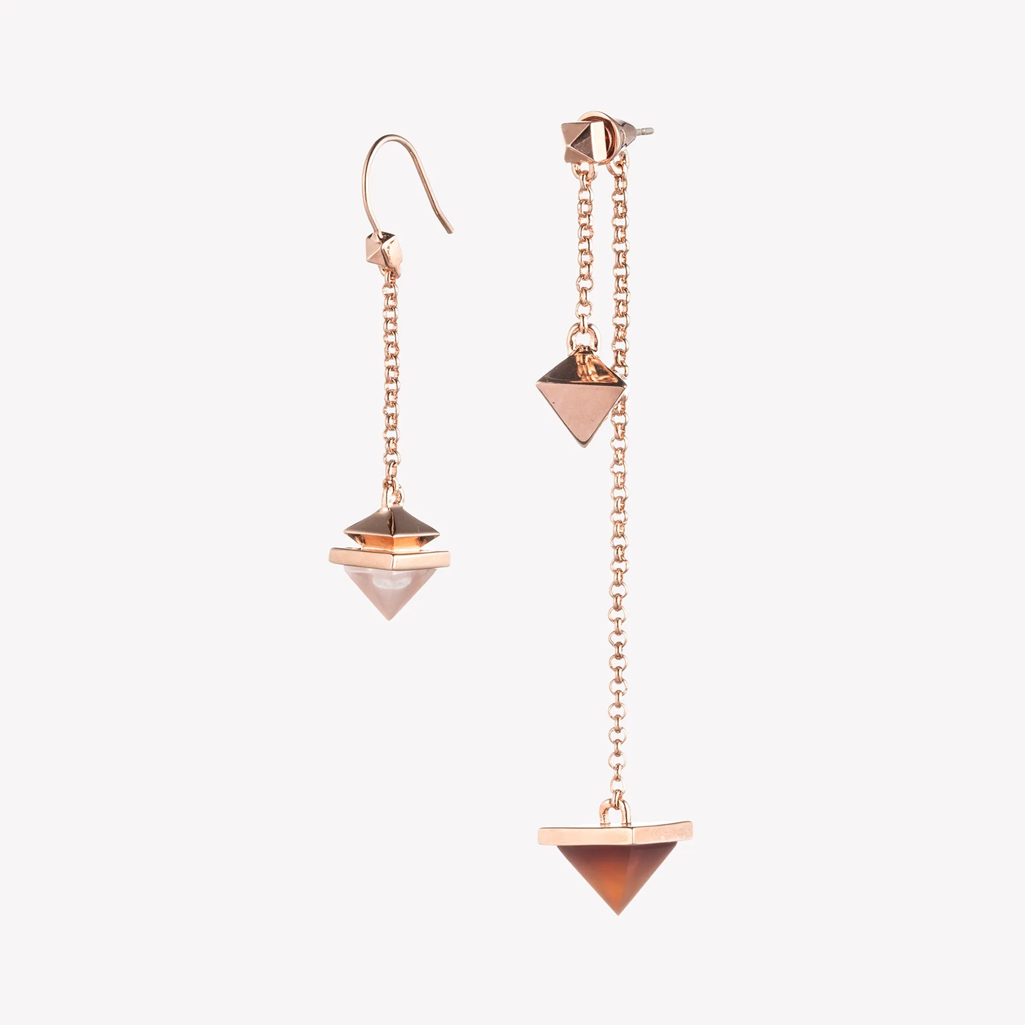 PYRAMID PENDULUM EARRINGS