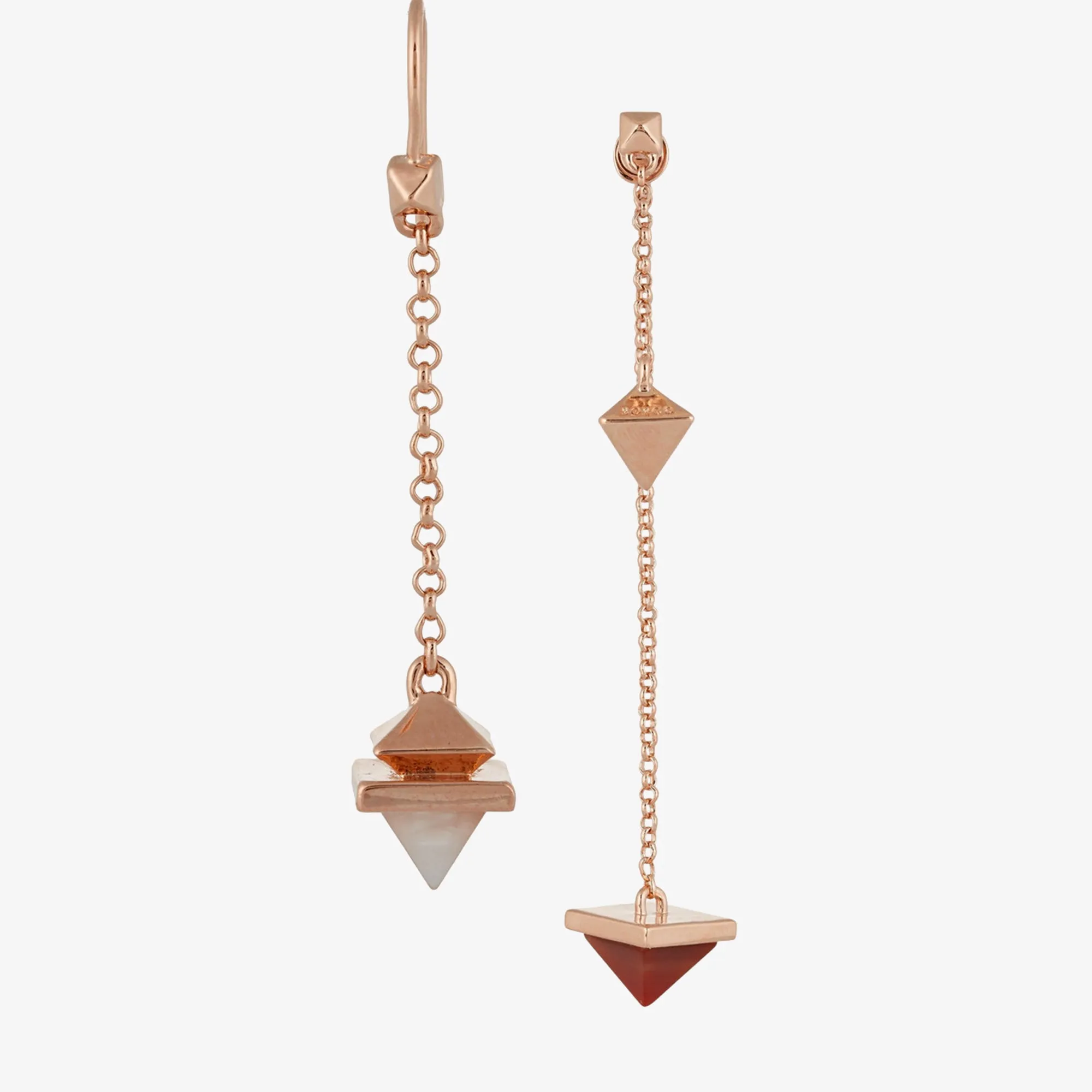 PYRAMID PENDULUM EARRINGS