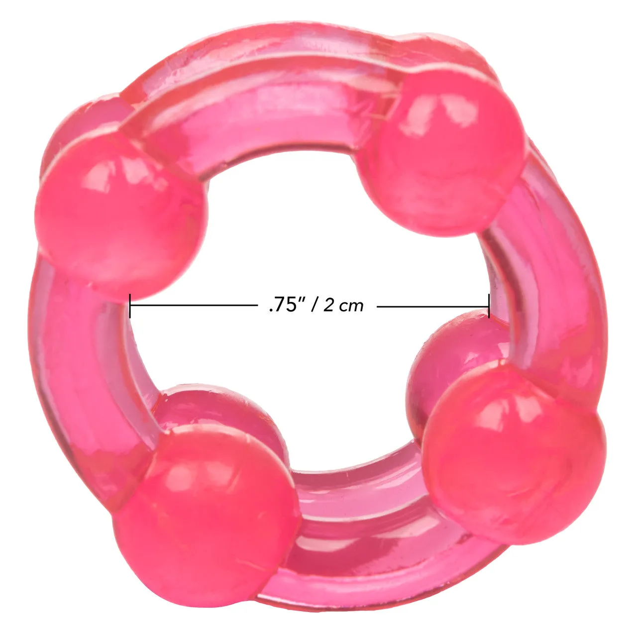 Rings! Island Rings Double Stacker Cock Rings (2 piece set) - Pink