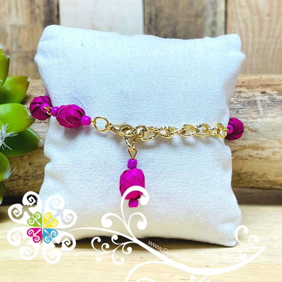 Round Floral - Palm Bracelet