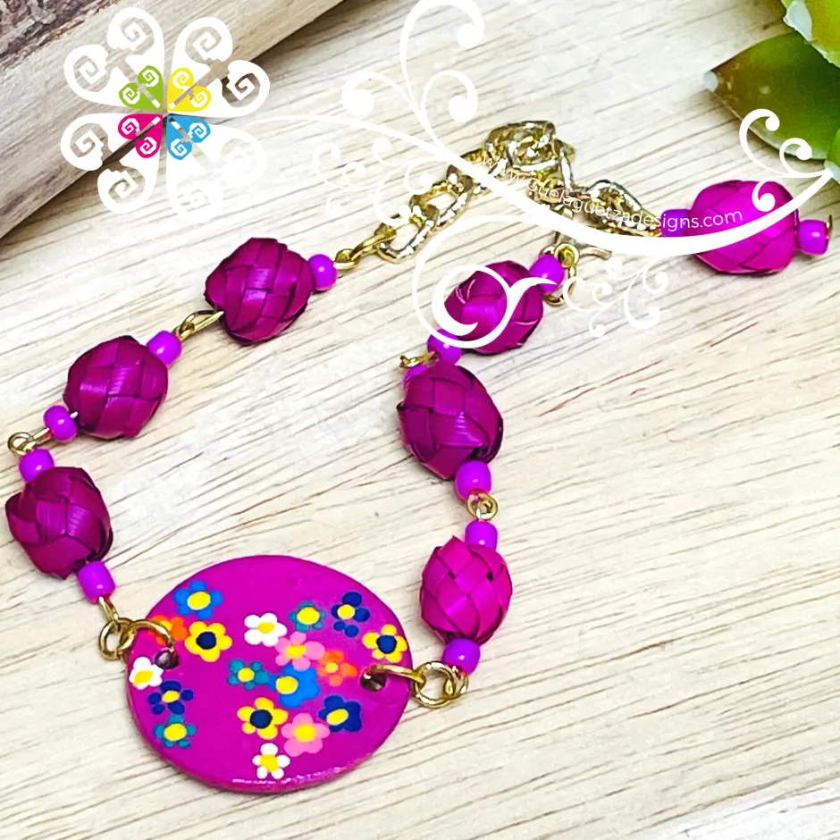 Round Floral - Palm Bracelet