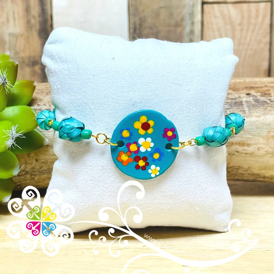 Round Floral - Palm Bracelet