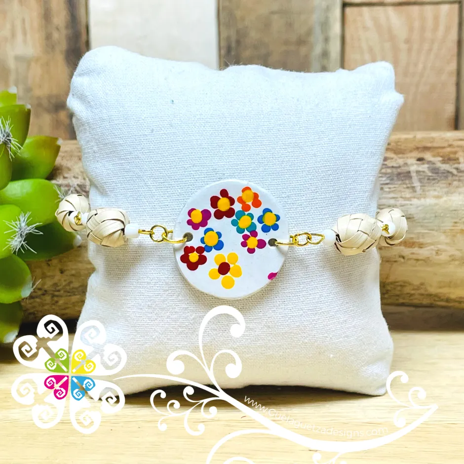 Round Floral - Palm Bracelet