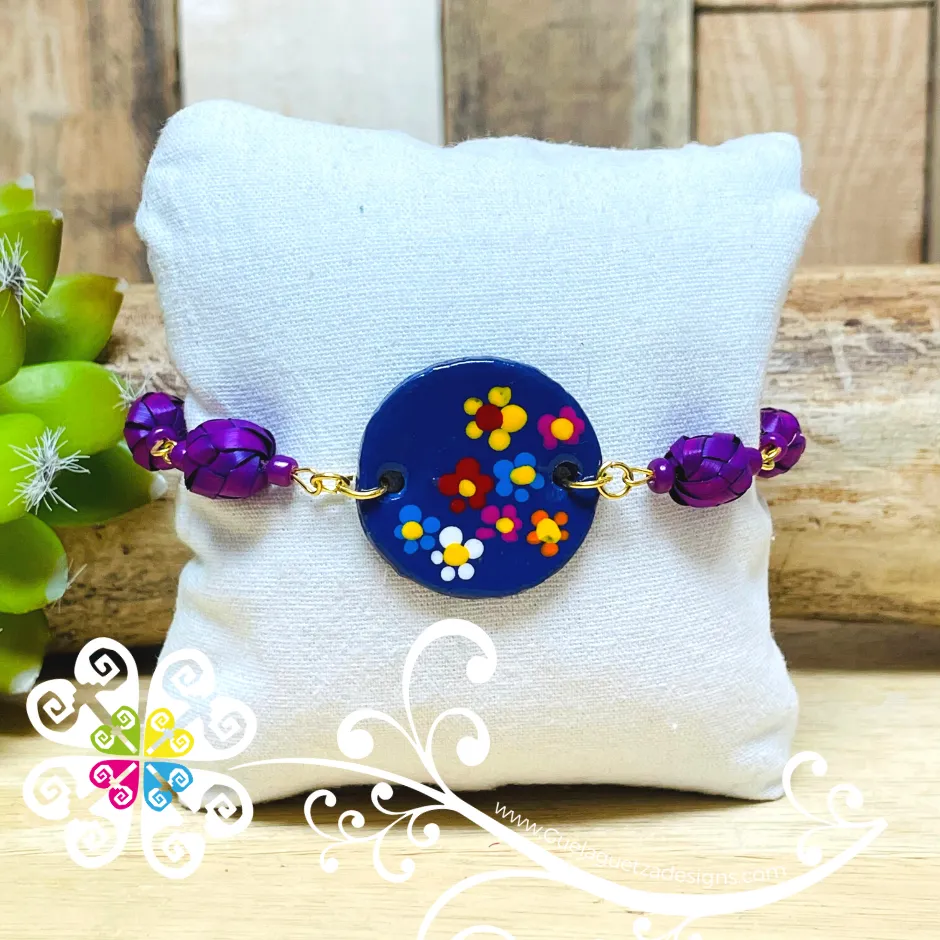 Round Floral - Palm Bracelet