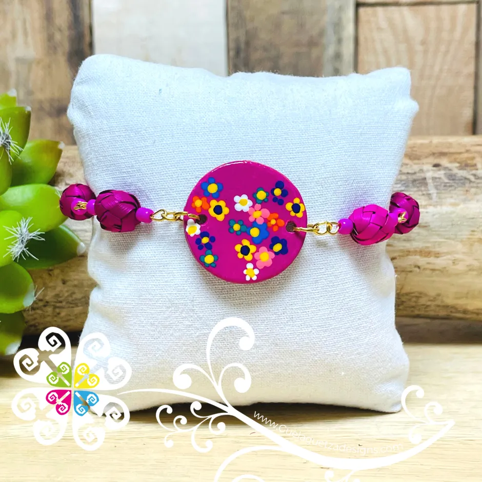 Round Floral - Palm Bracelet