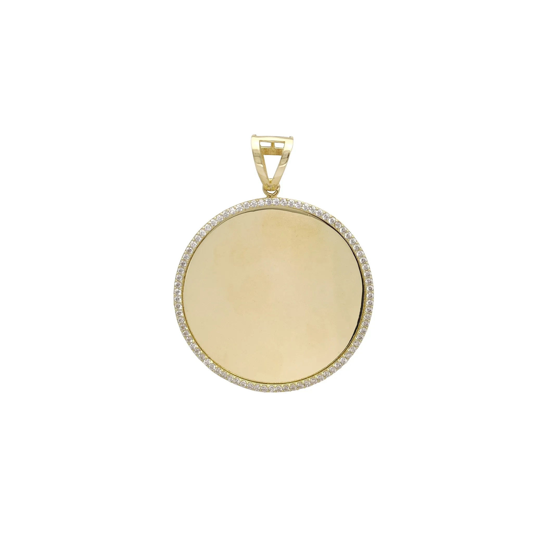 Round Memorial Picture Medallion Pendant (14K)