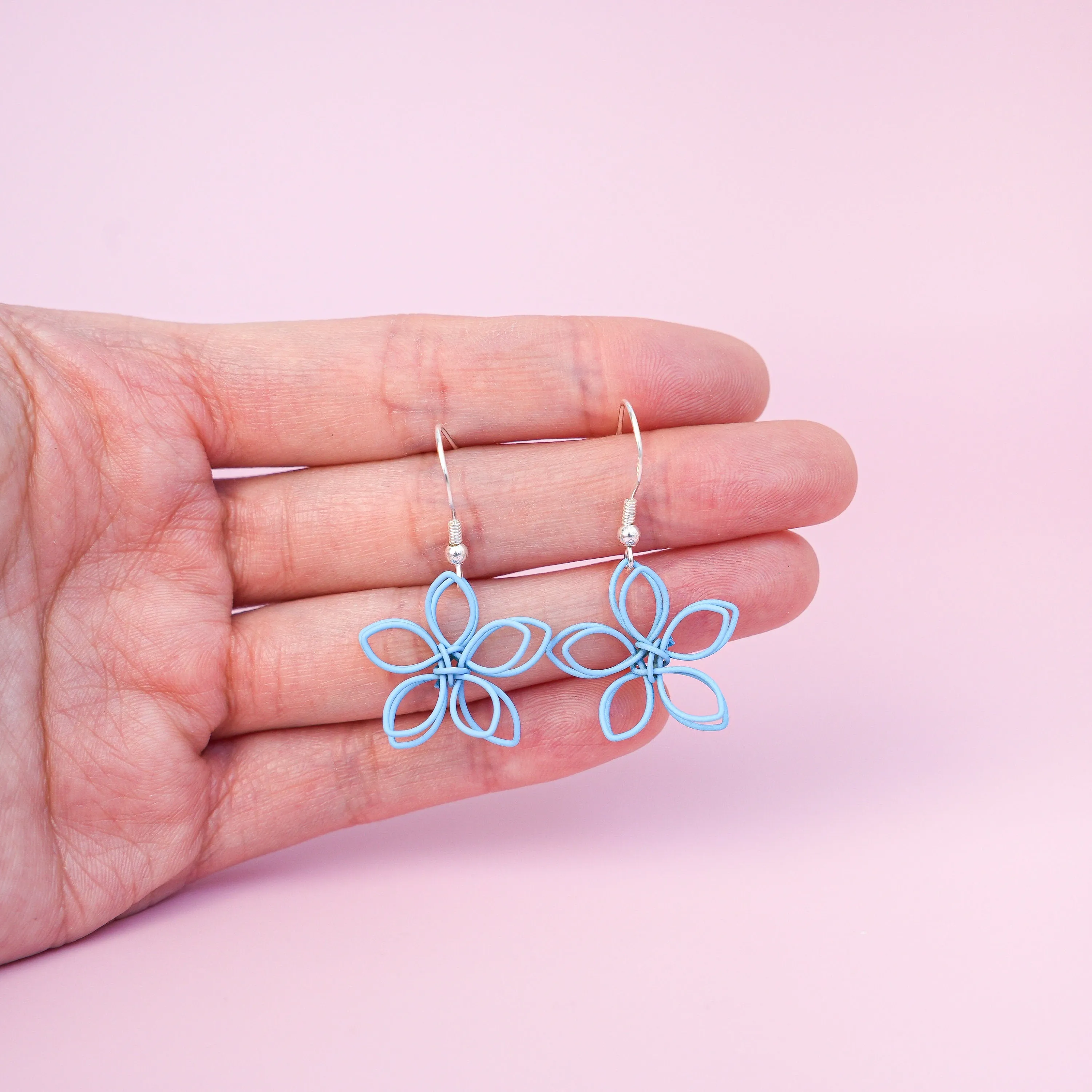 Sakura Flower Dangle Earrings