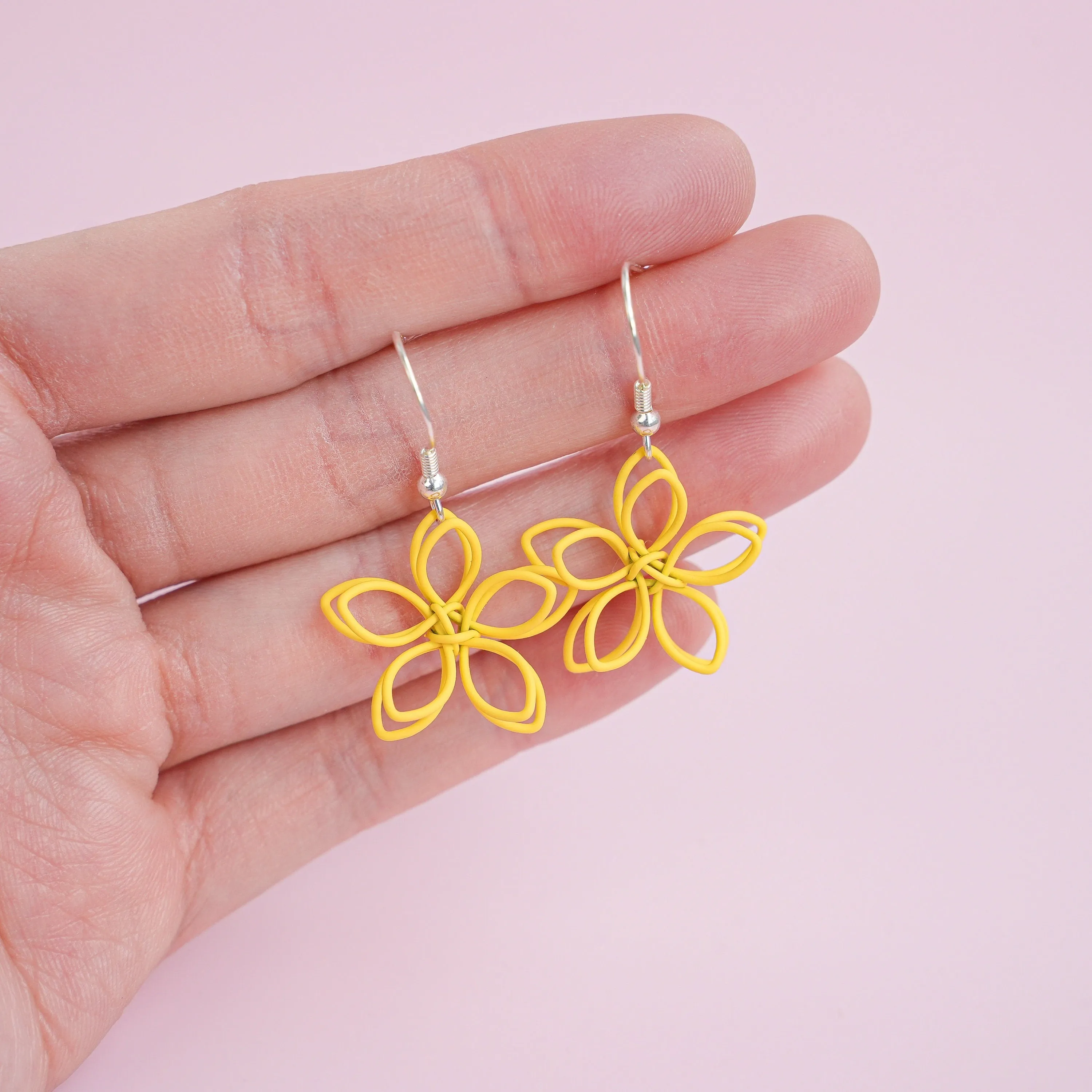 Sakura Flower Dangle Earrings