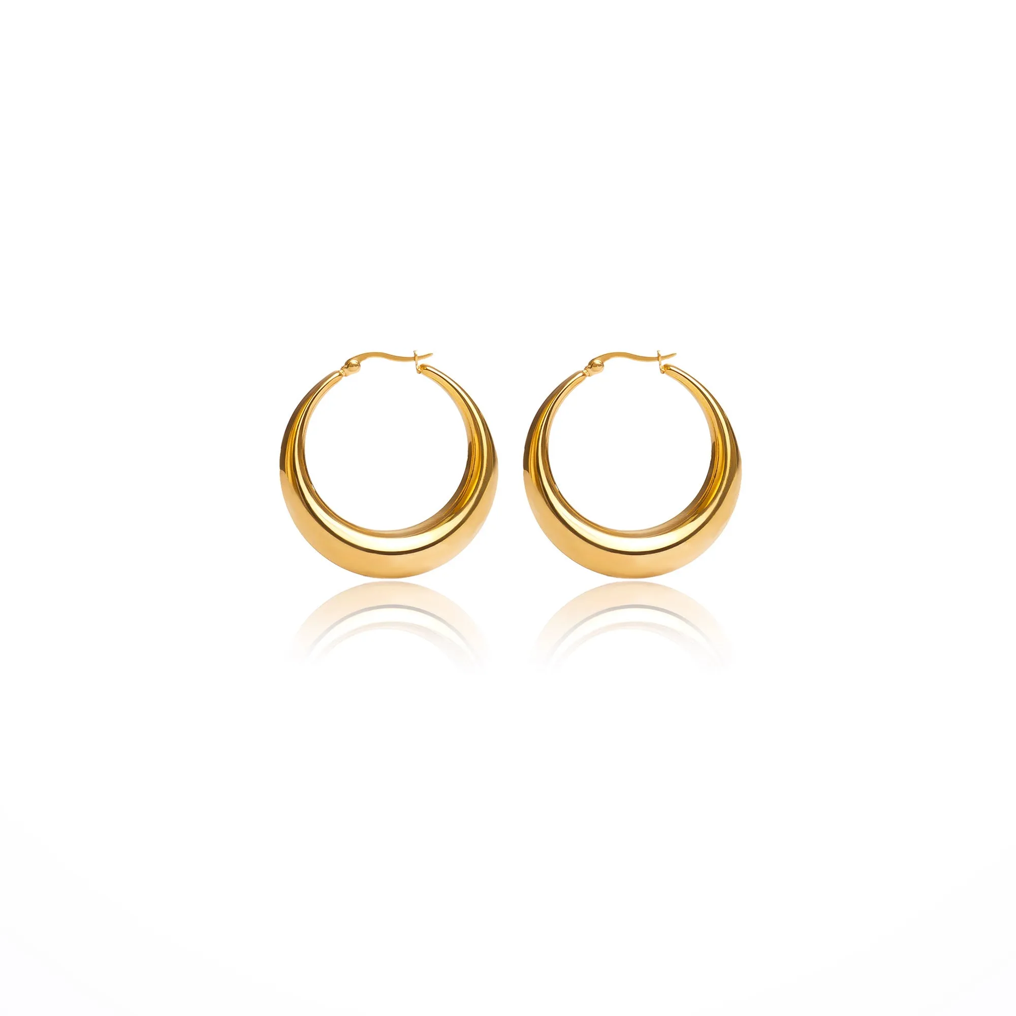 SAND HOOP EARRINGS