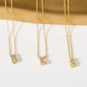 Shining Letter Necklace