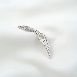 Silver Delicate Wing Earring