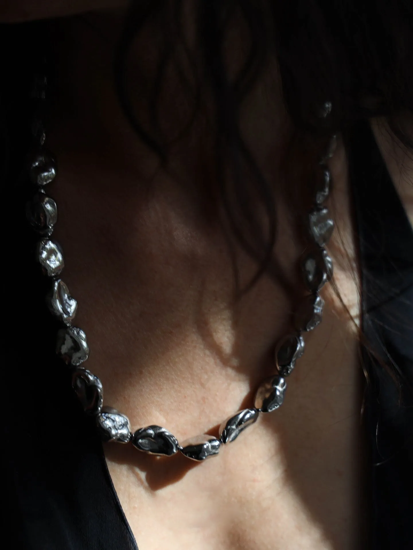 Silver Pearl Necklace