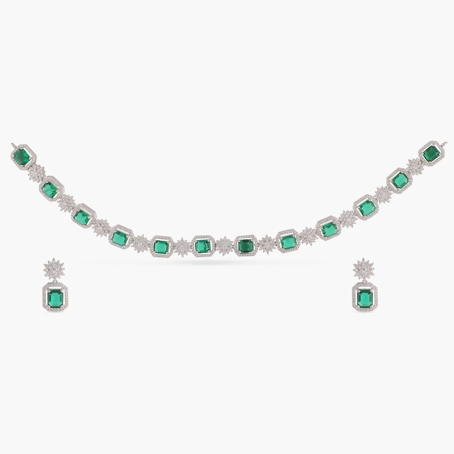 Silvia Delicate CZ Necklace Set