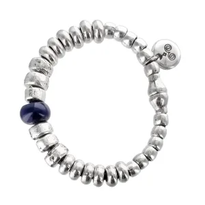 Spanish Silver Beads Bracelet With Onyx